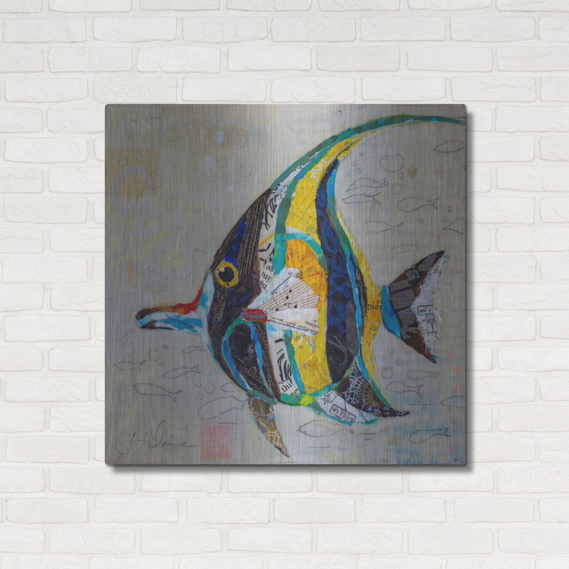 Luxe Metal Art 'Moorish Idol' by St. Hilaire Elizabeth, Metal Wall Art,36x36