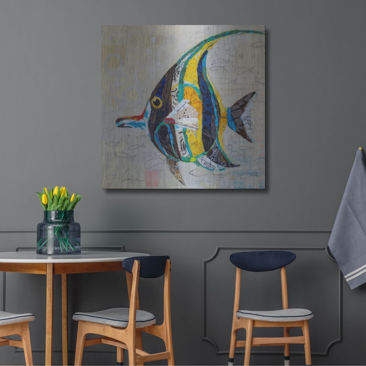 Luxe Metal Art 'Moorish Idol' by St. Hilaire Elizabeth, Metal Wall Art,36x36