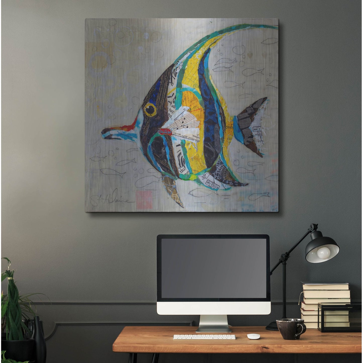 Luxe Metal Art 'Moorish Idol' by St. Hilaire Elizabeth, Metal Wall Art,36x36