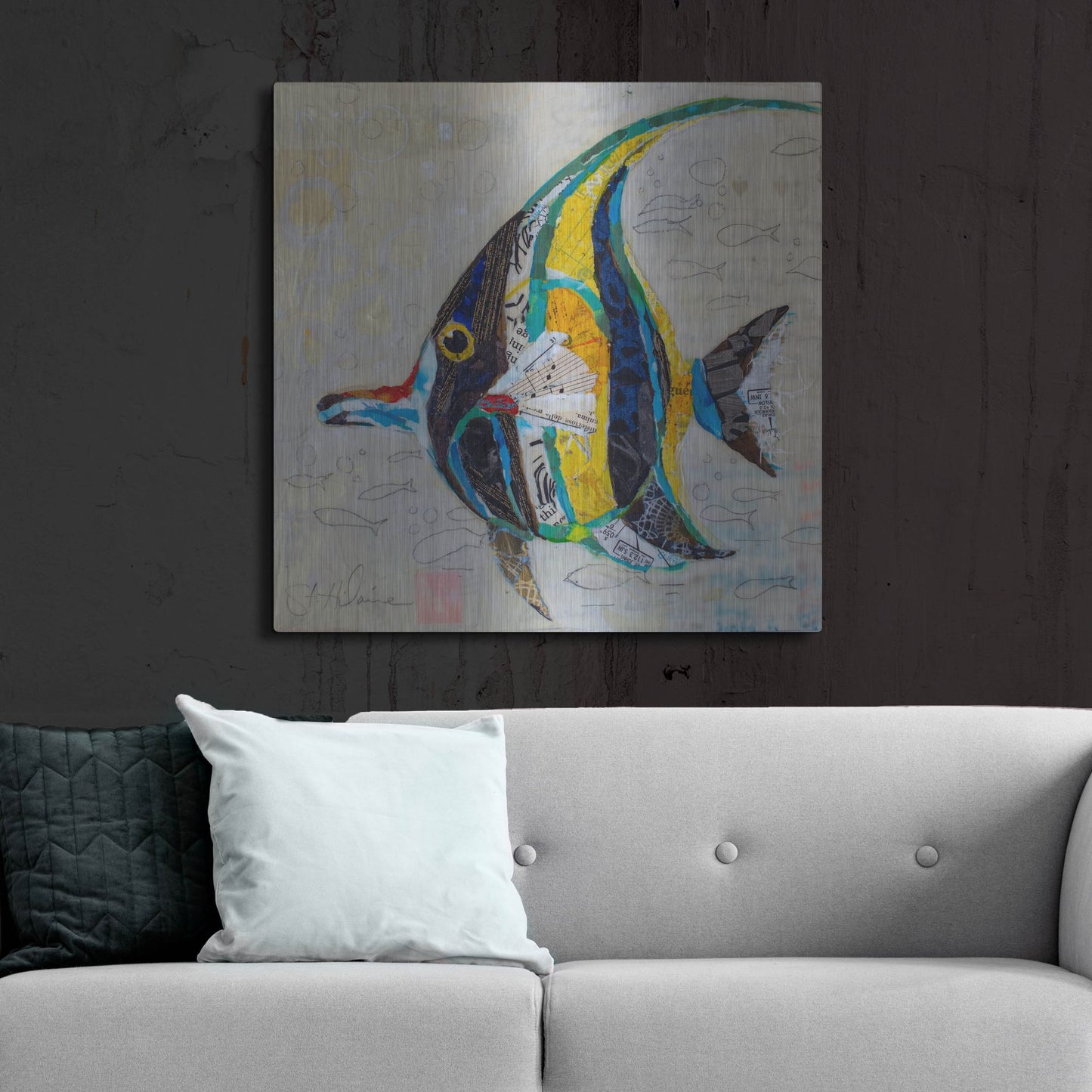 Luxe Metal Art 'Moorish Idol' by St. Hilaire Elizabeth, Metal Wall Art,36x36