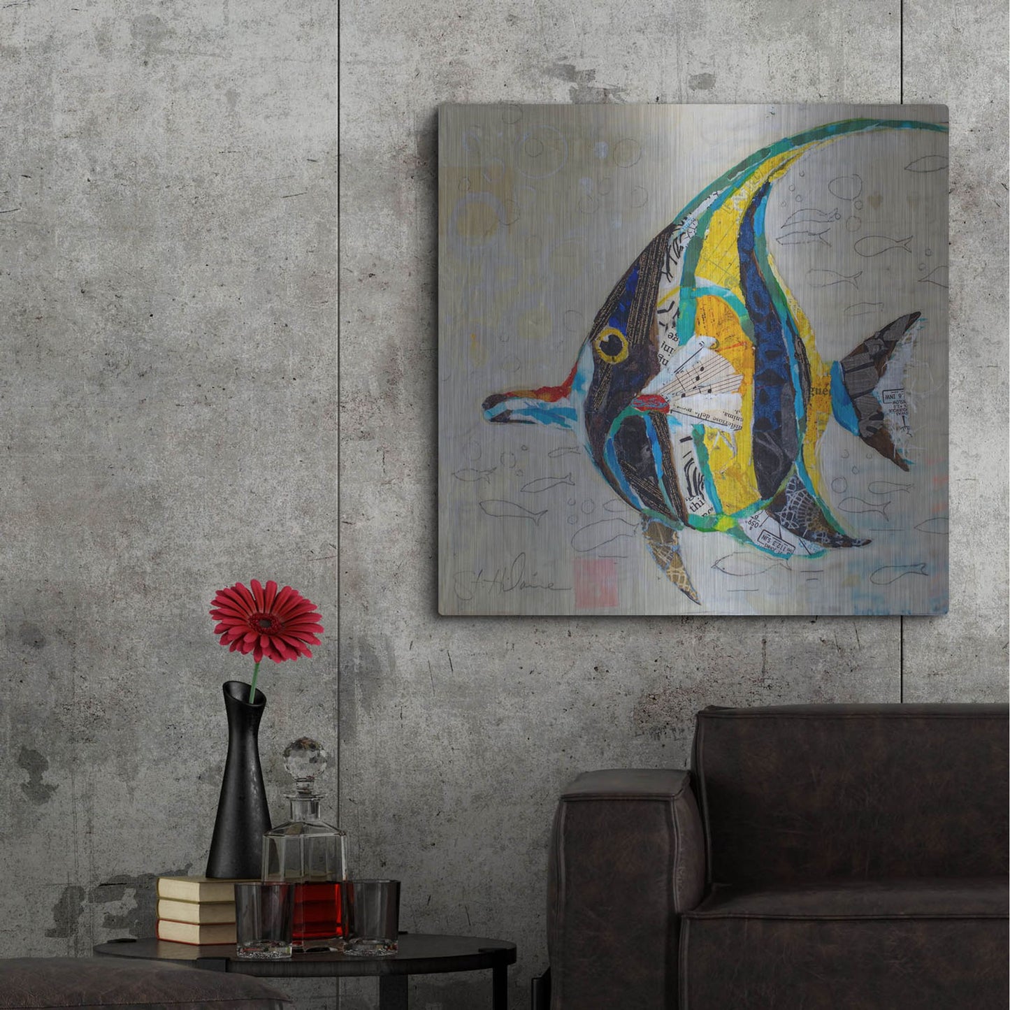 Luxe Metal Art 'Moorish Idol' by St. Hilaire Elizabeth, Metal Wall Art,36x36