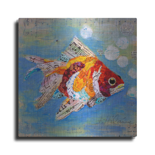 Luxe Metal Art 'Fish Tale' by St. Hilaire Elizabeth, Metal Wall Art