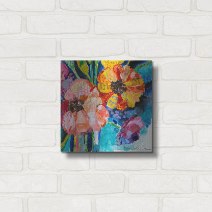 Luxe Metal Art 'Summer Dreams' by St. Hilaire Elizabeth, Metal Wall Art,12x12