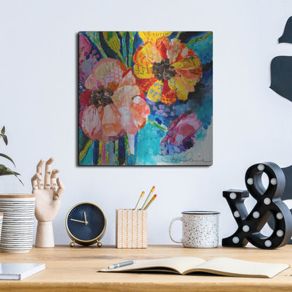 Luxe Metal Art 'Summer Dreams' by St. Hilaire Elizabeth, Metal Wall Art,12x12