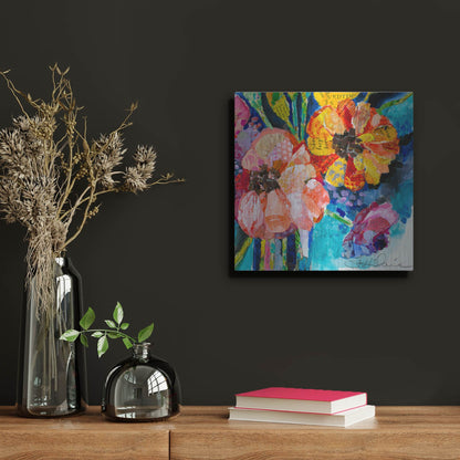 Luxe Metal Art 'Summer Dreams' by St. Hilaire Elizabeth, Metal Wall Art,12x12