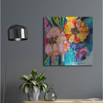 Luxe Metal Art 'Summer Dreams' by St. Hilaire Elizabeth, Metal Wall Art,24x24