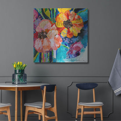 Luxe Metal Art 'Summer Dreams' by St. Hilaire Elizabeth, Metal Wall Art,36x36