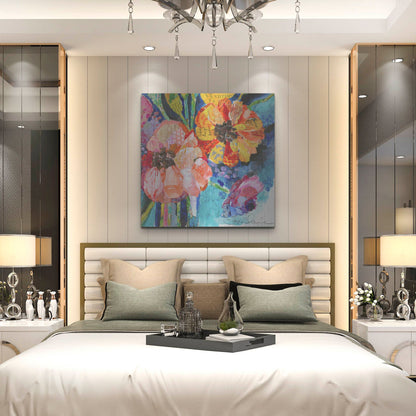 Luxe Metal Art 'Summer Dreams' by St. Hilaire Elizabeth, Metal Wall Art,36x36