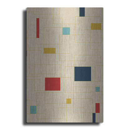 Luxe Metal Art 'Mid Century Modern 4' by Gary Williams, Metal Wall Art