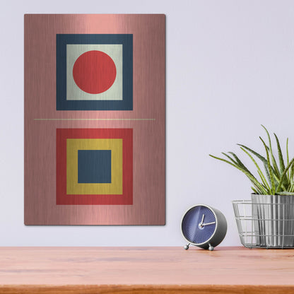 Luxe Metal Art 'Mid Century Modern 6' by Gary Williams, Metal Wall Art,12x16