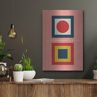 Luxe Metal Art 'Mid Century Modern 6' by Gary Williams, Metal Wall Art,12x16