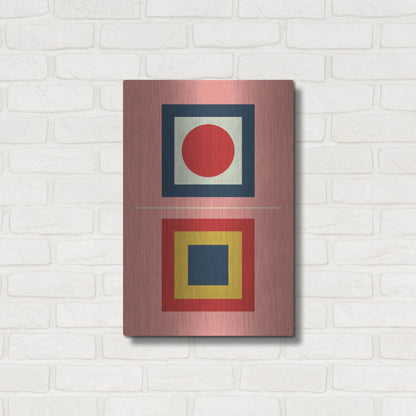 Luxe Metal Art 'Mid Century Modern 6' by Gary Williams, Metal Wall Art,16x24