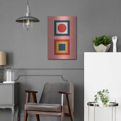 Luxe Metal Art 'Mid Century Modern 6' by Gary Williams, Metal Wall Art,16x24