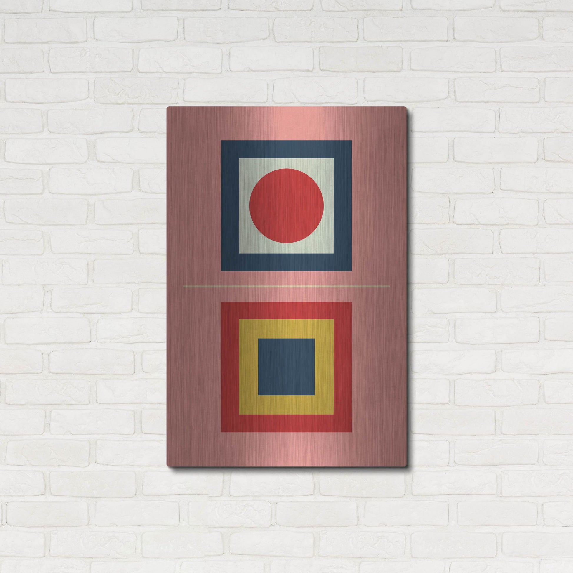 Luxe Metal Art 'Mid Century Modern 6' by Gary Williams, Metal Wall Art,24x36