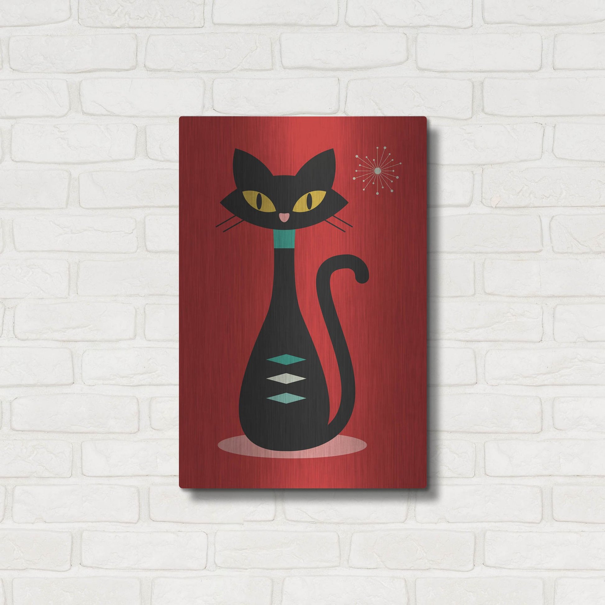 Luxe Metal Art 'Mid Century Modern 7' by Gary Williams, Metal Wall Art,16x24