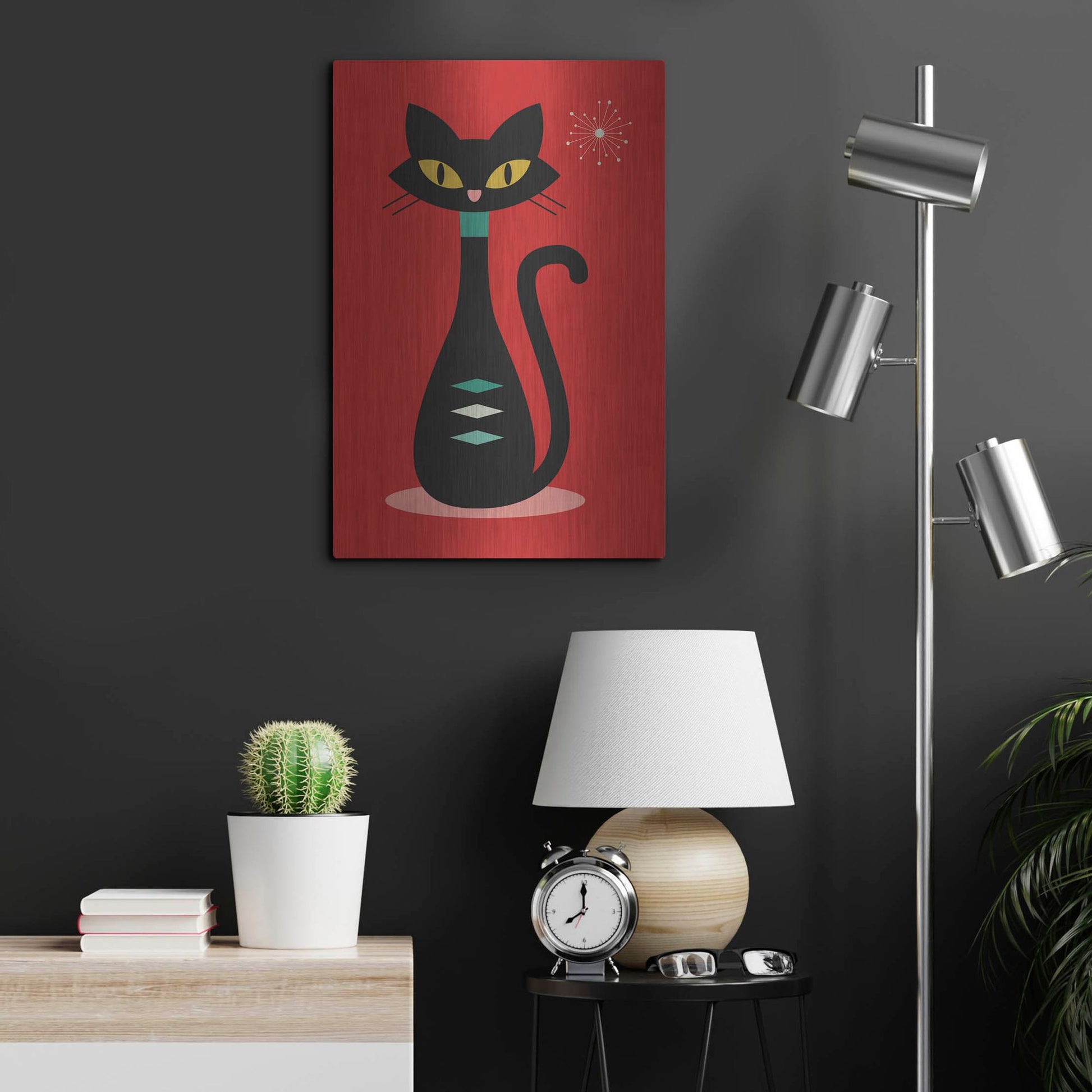 Luxe Metal Art 'Mid Century Modern 7' by Gary Williams, Metal Wall Art,16x24