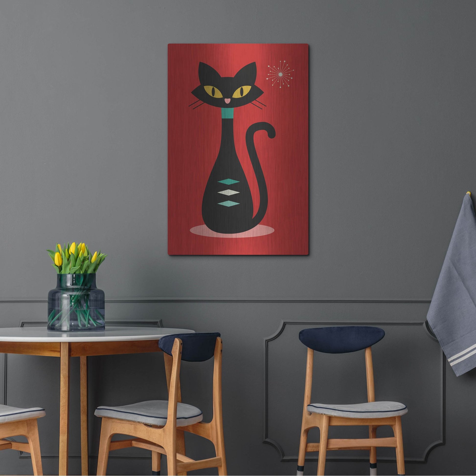 Luxe Metal Art 'Mid Century Modern 7' by Gary Williams, Metal Wall Art,24x36