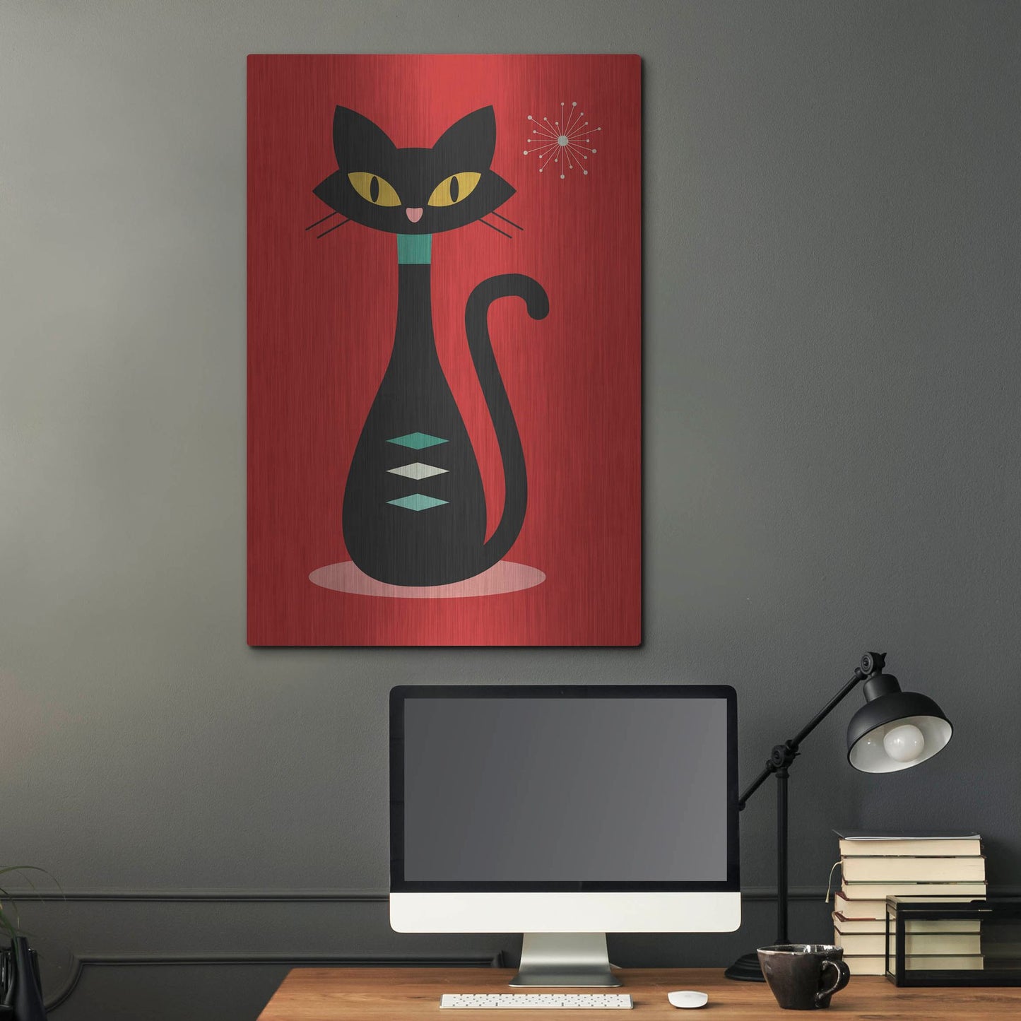 Luxe Metal Art 'Mid Century Modern 7' by Gary Williams, Metal Wall Art,24x36