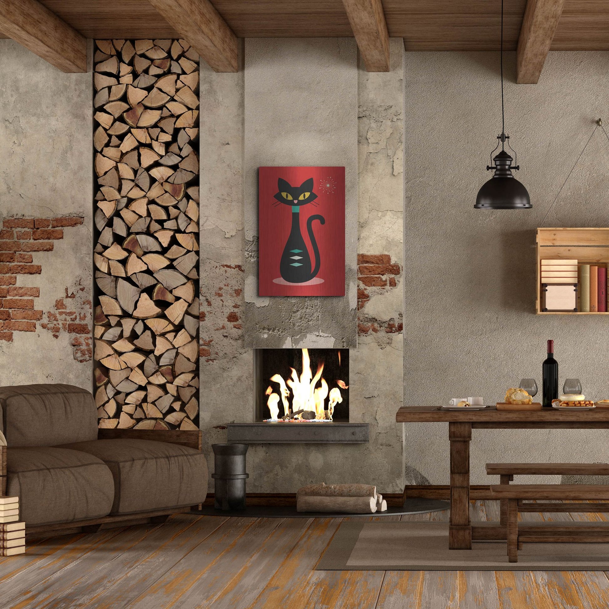 Luxe Metal Art 'Mid Century Modern 7' by Gary Williams, Metal Wall Art,24x36