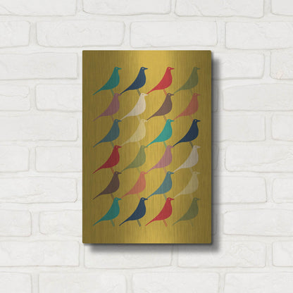 Luxe Metal Art 'Mid Century Modern 8' by Gary Williams, Metal Wall Art,12x16