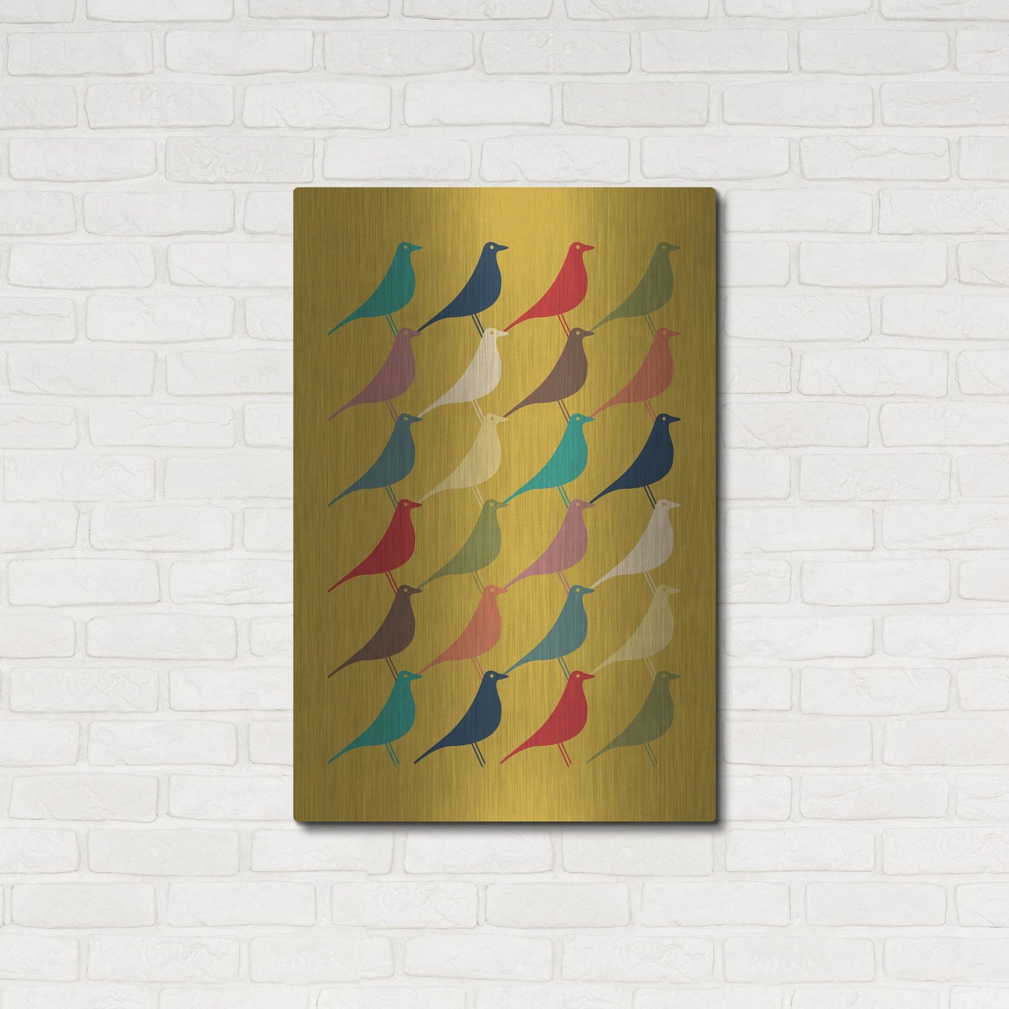 Luxe Metal Art 'Mid Century Modern 8' by Gary Williams, Metal Wall Art,24x36