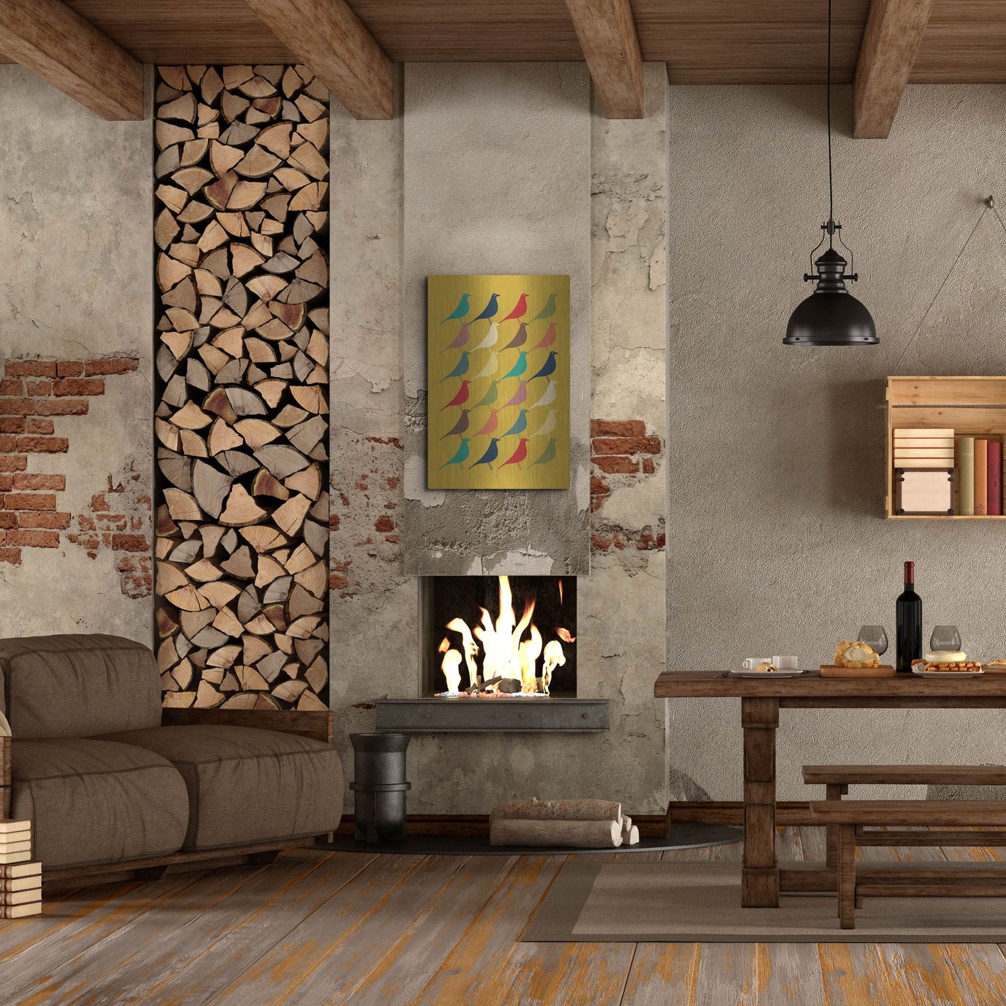 Luxe Metal Art 'Mid Century Modern 8' by Gary Williams, Metal Wall Art,24x36