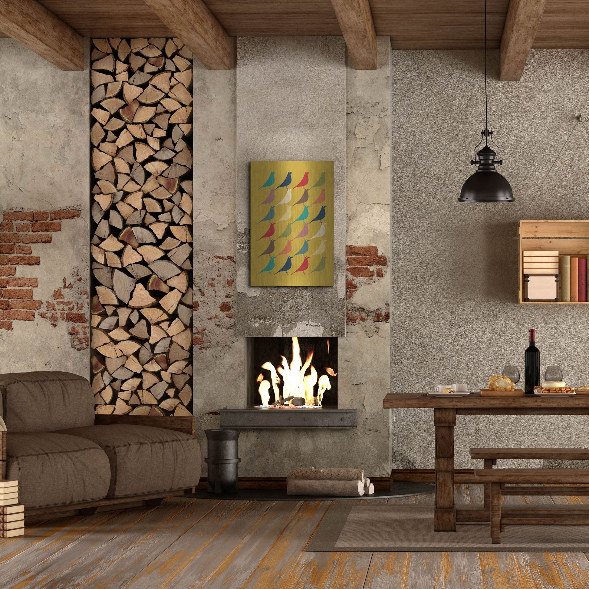 Luxe Metal Art 'Mid Century Modern 8' by Gary Williams, Metal Wall Art,24x36