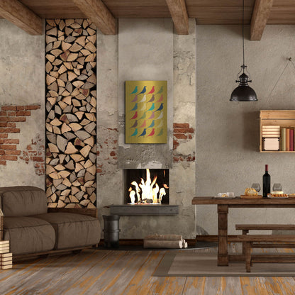 Luxe Metal Art 'Mid Century Modern 8' by Gary Williams, Metal Wall Art,24x36