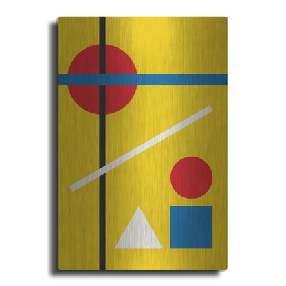 Luxe Metal Art 'Bauhaus 4' by Gary Williams, Metal Wall Art