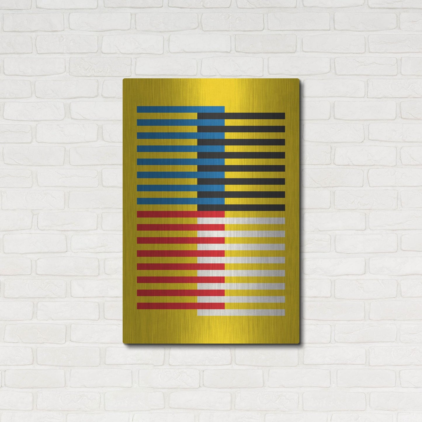 Luxe Metal Art 'Bauhaus 8' by Gary Williams, Metal Wall Art,24x36