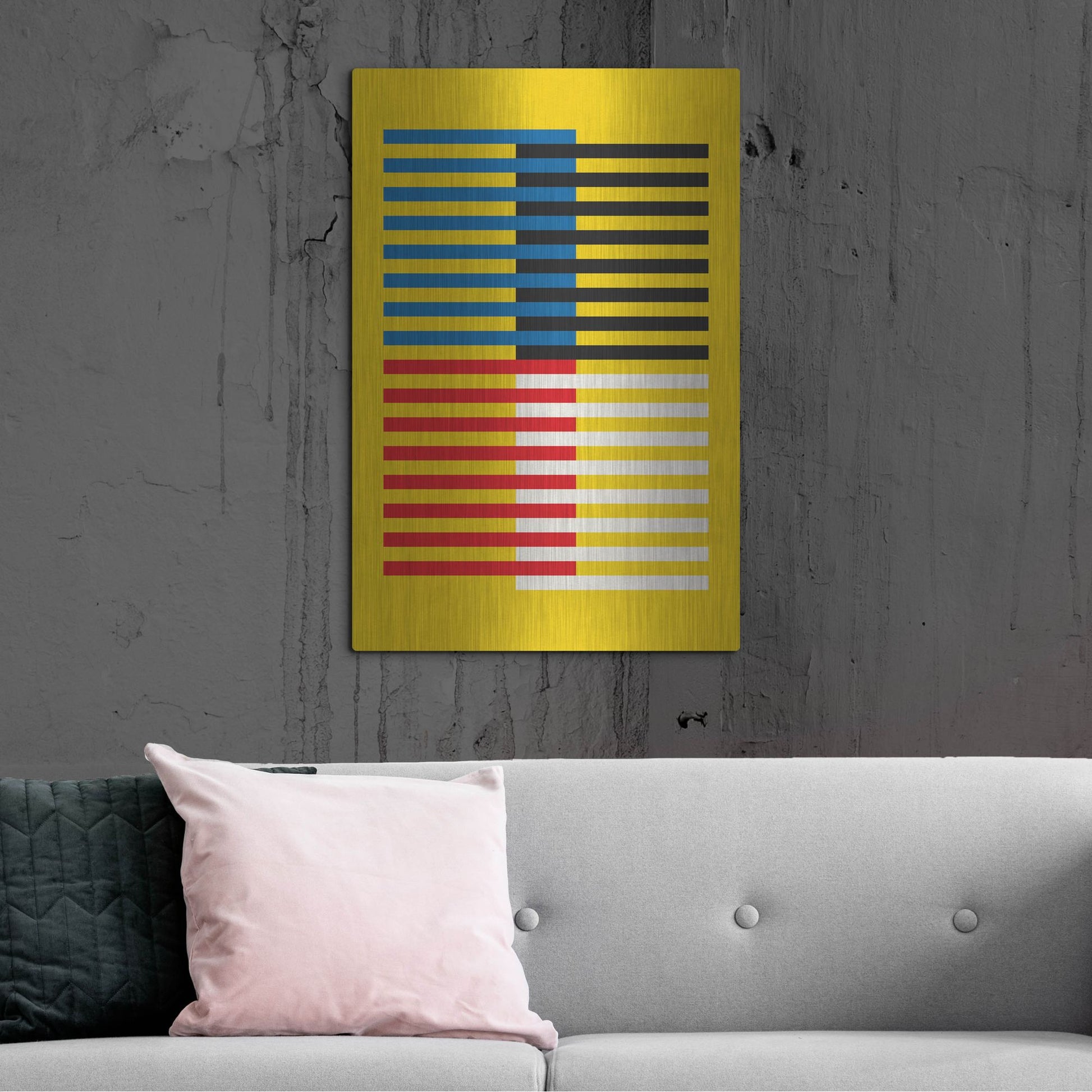 Luxe Metal Art 'Bauhaus 8' by Gary Williams, Metal Wall Art,24x36