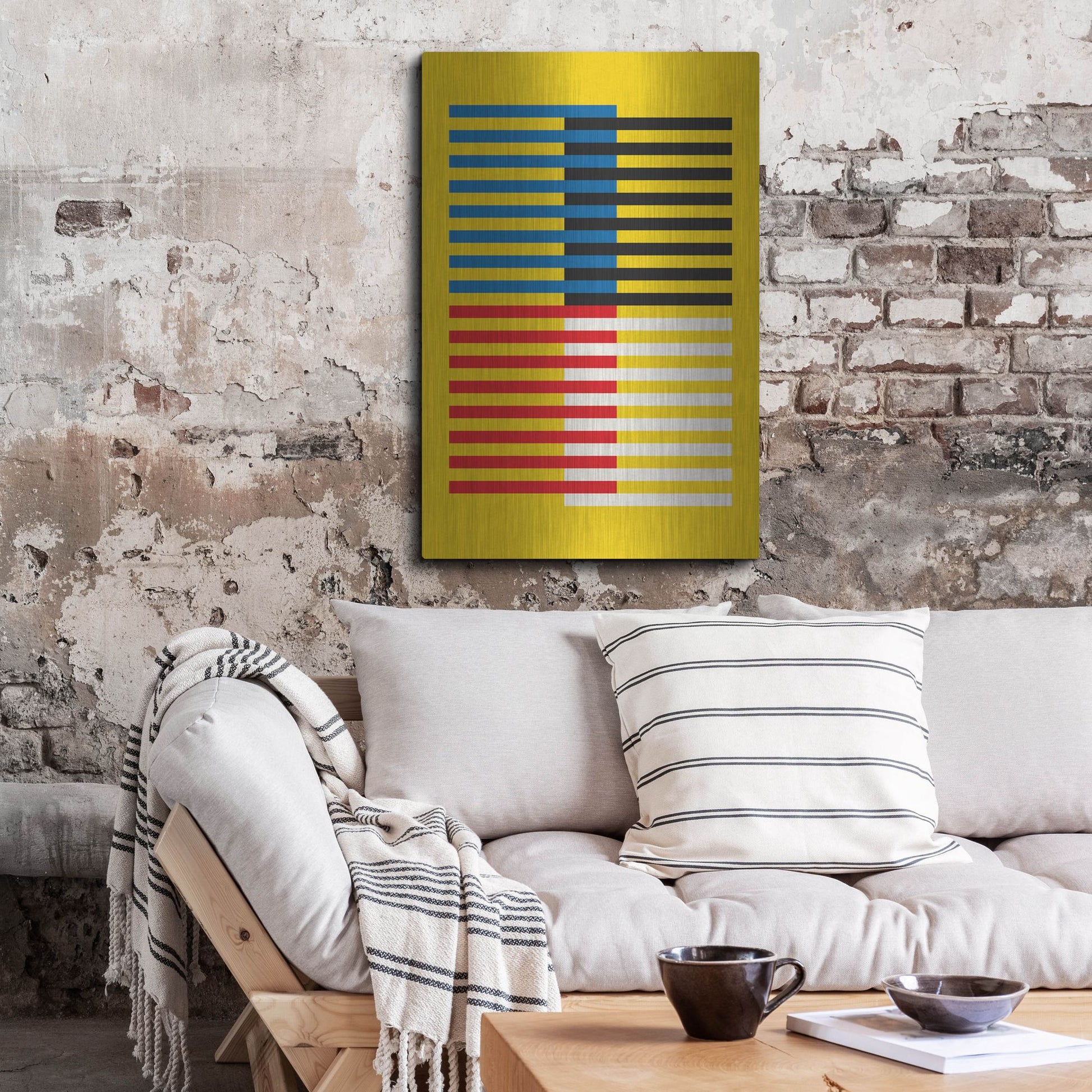 Luxe Metal Art 'Bauhaus 8' by Gary Williams, Metal Wall Art,24x36
