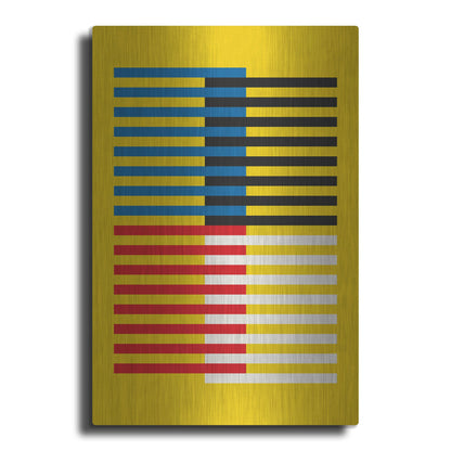 Luxe Metal Art 'Bauhaus 8' by Gary Williams, Metal Wall Art