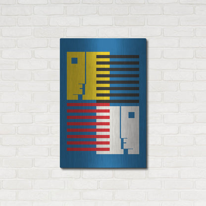 Luxe Metal Art 'Bauhaus 9' by Gary Williams, Metal Wall Art,24x36