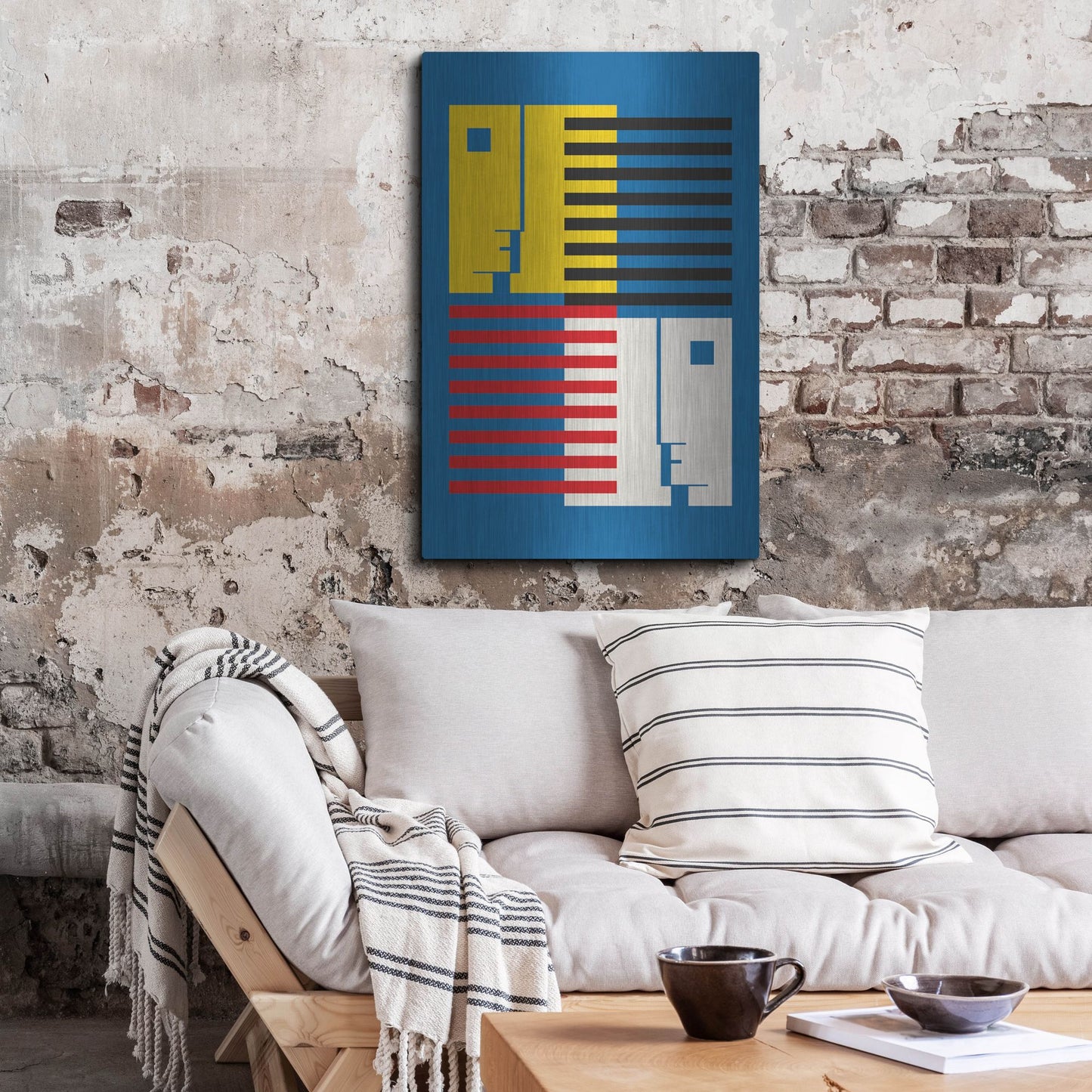 Luxe Metal Art 'Bauhaus 9' by Gary Williams, Metal Wall Art,24x36