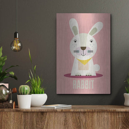 Luxe Metal Art 'Rabbit Kids Nursery' by Gary Williams, Metal Wall Art,12x16