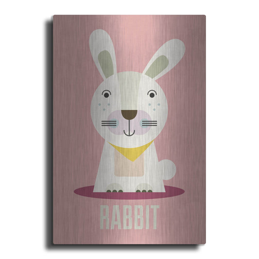 Luxe Metal Art 'Rabbit Kids Nursery' by Gary Williams, Metal Wall Art