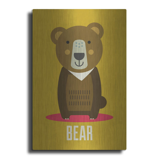 Luxe Metal Art 'Bear Kids Nursery' by Gary Williams, Metal Wall Art