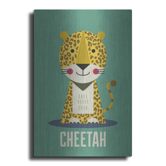 Luxe Metal Art 'Cheetah Kids Nursery' by Gary Williams, Metal Wall Art