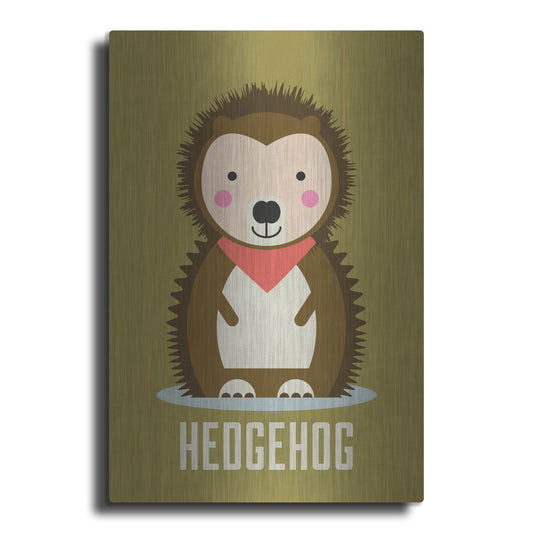 Luxe Metal Art 'Hedgehog Kids Nursery' by Gary Williams, Metal Wall Art