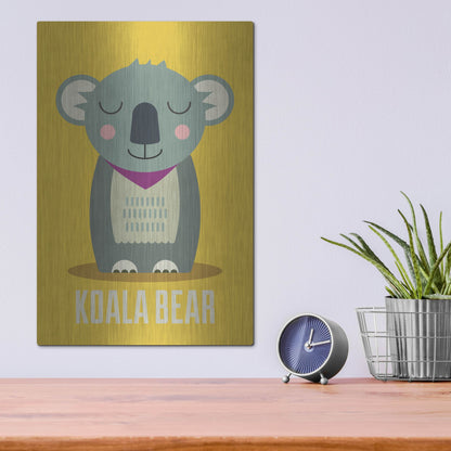 Luxe Metal Art 'Koala Kids Nursery' by Gary Williams, Metal Wall Art,12x16