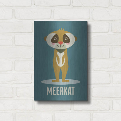 Luxe Metal Art 'Meerkat Kids Nursery' by Gary Williams, Metal Wall Art,12x16