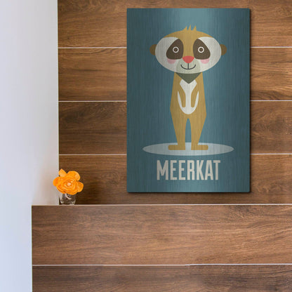 Luxe Metal Art 'Meerkat Kids Nursery' by Gary Williams, Metal Wall Art,12x16