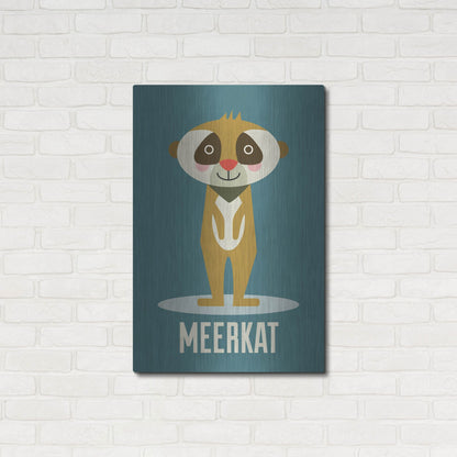 Luxe Metal Art 'Meerkat Kids Nursery' by Gary Williams, Metal Wall Art,24x36