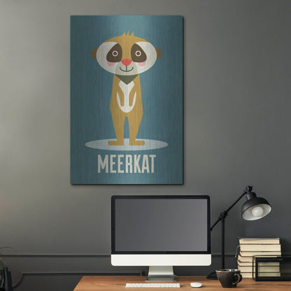 Luxe Metal Art 'Meerkat Kids Nursery' by Gary Williams, Metal Wall Art,24x36