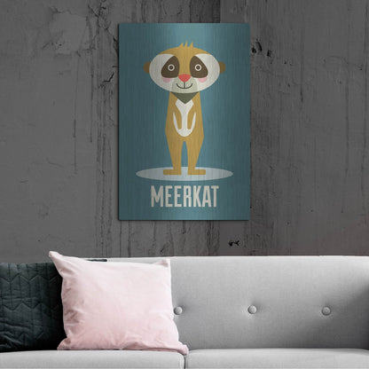 Luxe Metal Art 'Meerkat Kids Nursery' by Gary Williams, Metal Wall Art,24x36