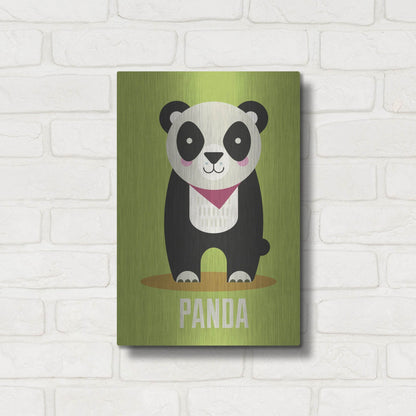 Luxe Metal Art 'Panda Kids Nursery' by Gary Williams, Metal Wall Art,12x16