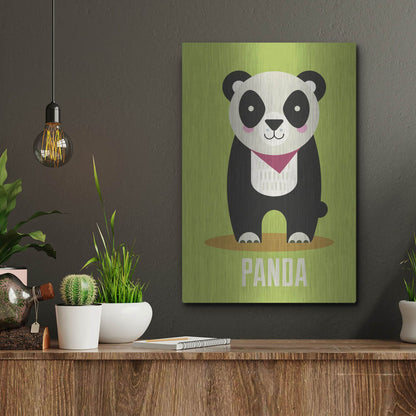 Luxe Metal Art 'Panda Kids Nursery' by Gary Williams, Metal Wall Art,12x16