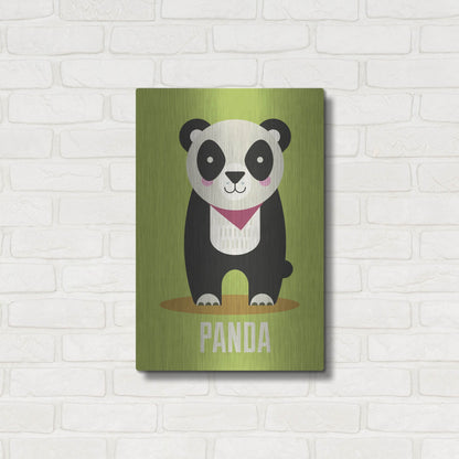 Luxe Metal Art 'Panda Kids Nursery' by Gary Williams, Metal Wall Art,16x24