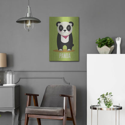 Luxe Metal Art 'Panda Kids Nursery' by Gary Williams, Metal Wall Art,16x24